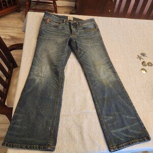 Moonshine Spirit Men's 31x30 Slim Bootcut Stretch Denim Jeans